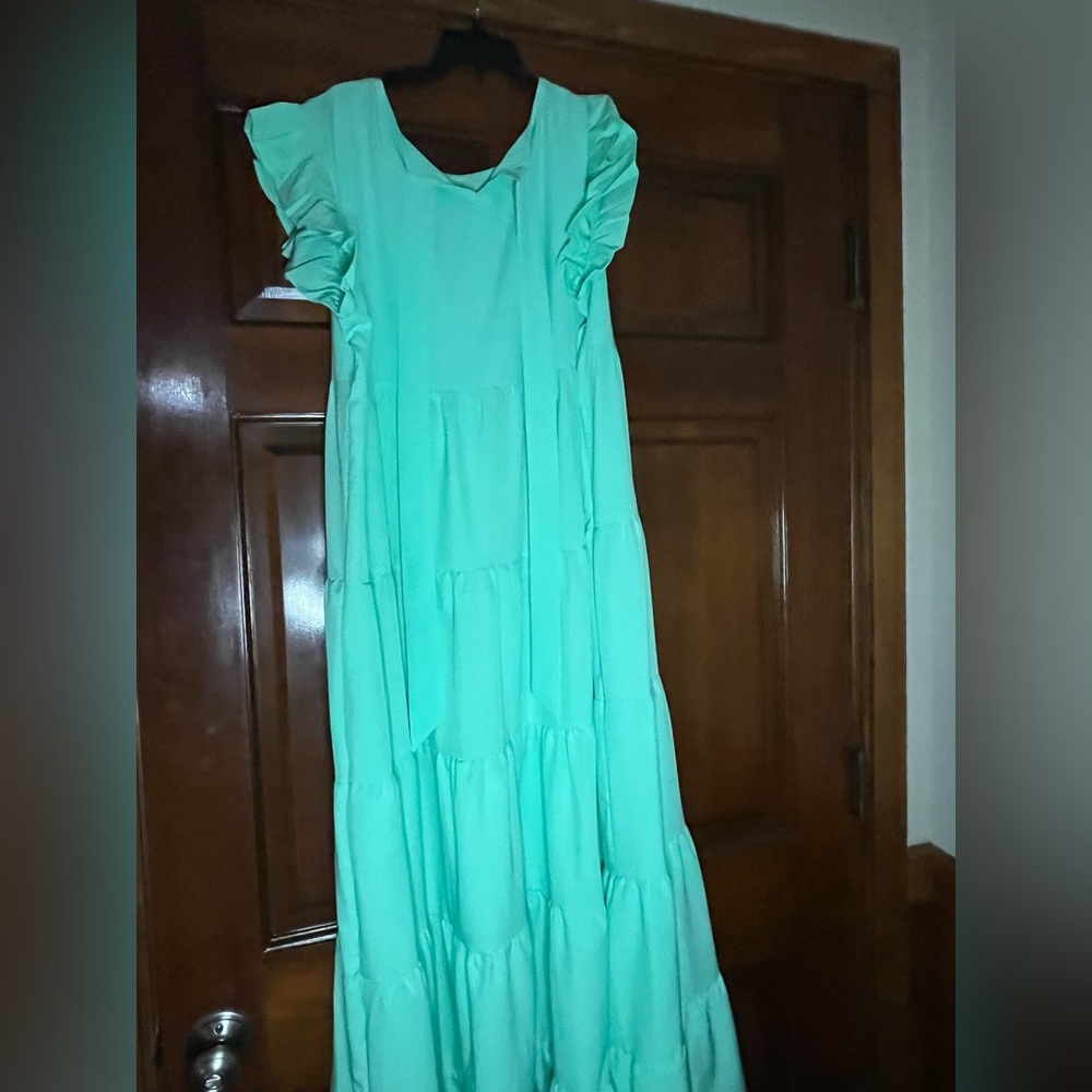 Mint Green Teired Dress XL